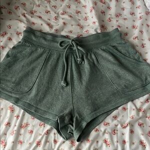 Women's Green Casual Shorts